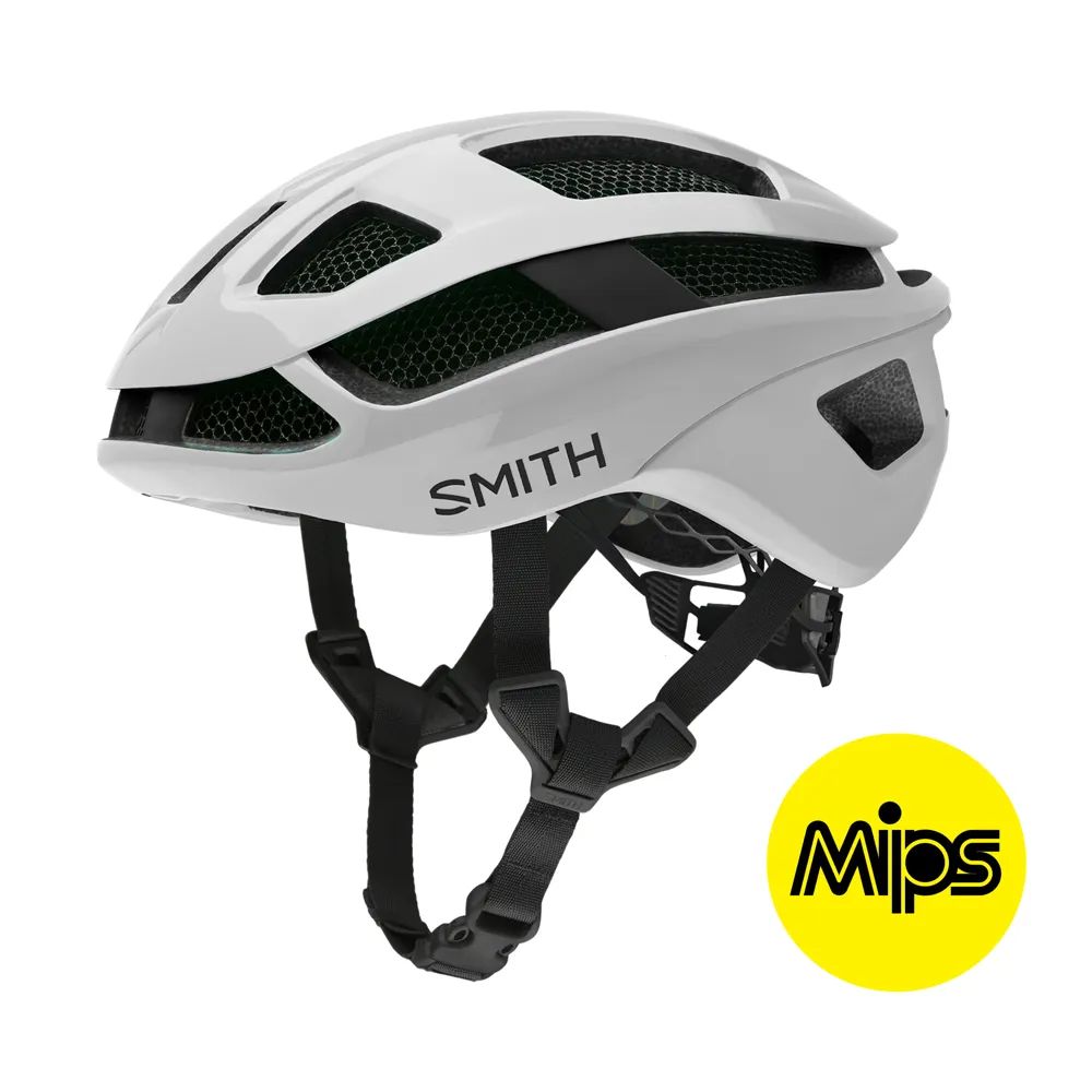 Image of Smith Trace MIPS Road Helmet White/Matte White